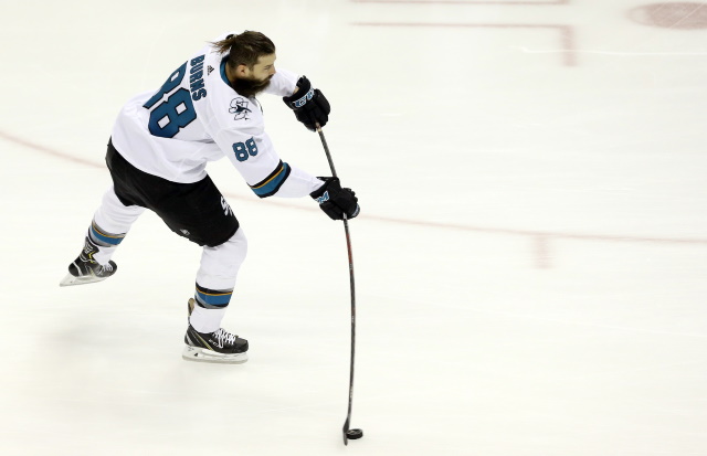 Brent Burns is dealing with an upper-body issue.