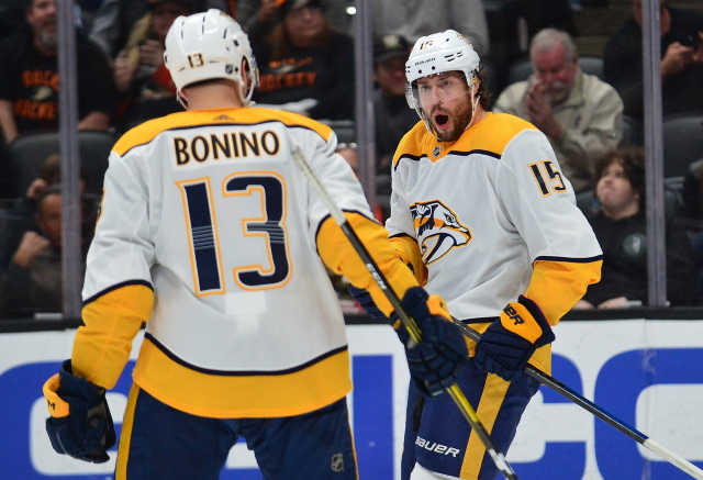 Nashville Predators Nick Bonino and Craig Smith