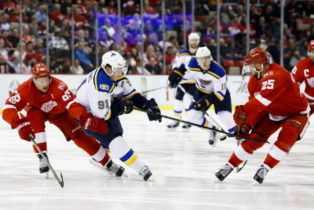 Vladimir Tarasenko back on the ice. Mike Green a couple weeks out.