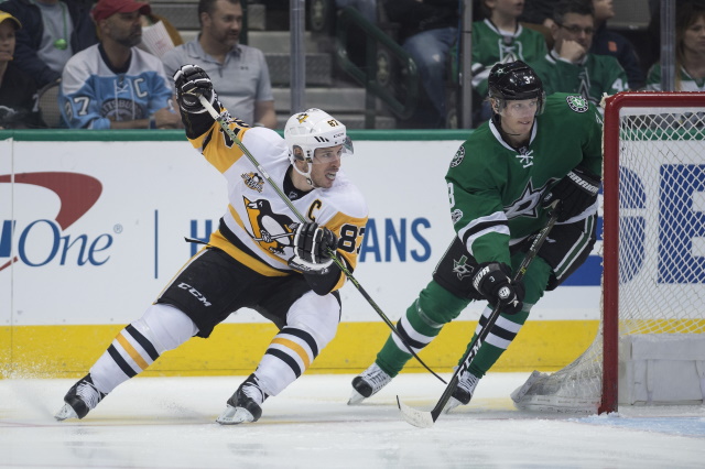 John Klingberg day-to-day. Sidney Crosby not cleared for contact yet.