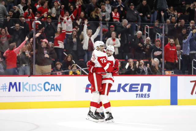 Detroit Red Wings sit out Mike Green and Andreas Athanasiou