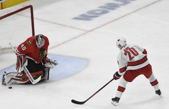 Carolina Hurricanes not liking the high asking price for Robin Lehner.