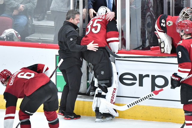 They are still hanging in the playoff race, but the Arizona Coyotes have been in a bit of free fall of late.