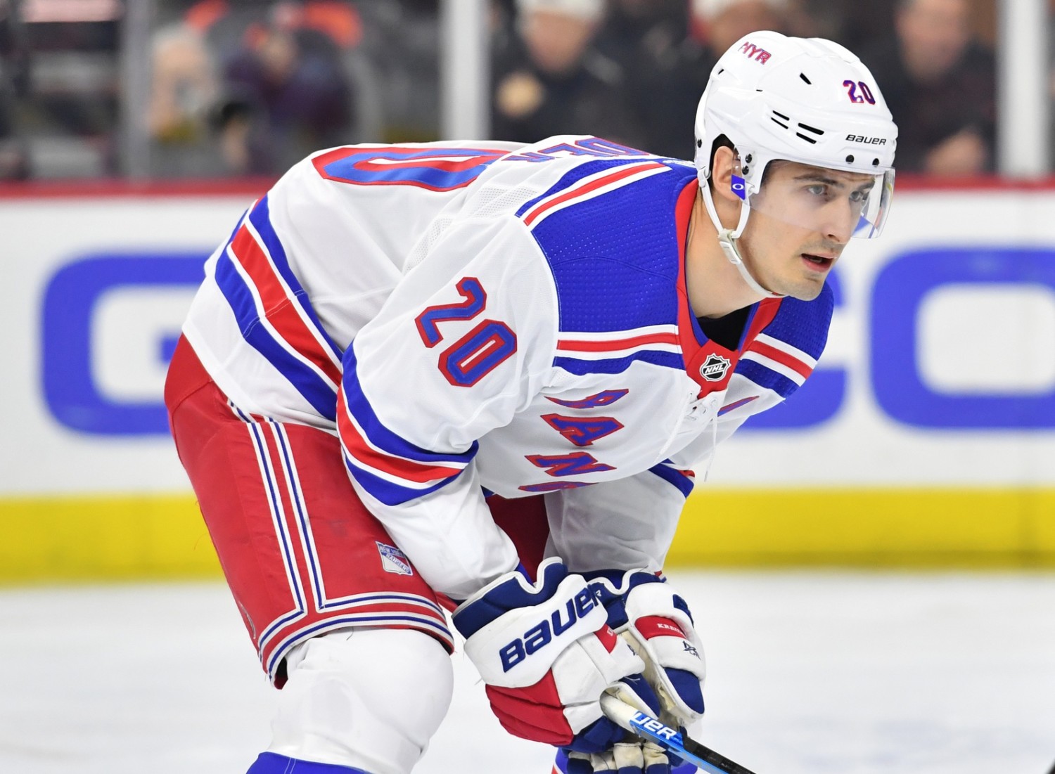 Chris Kreider takes a knee to head. Not a concussion.