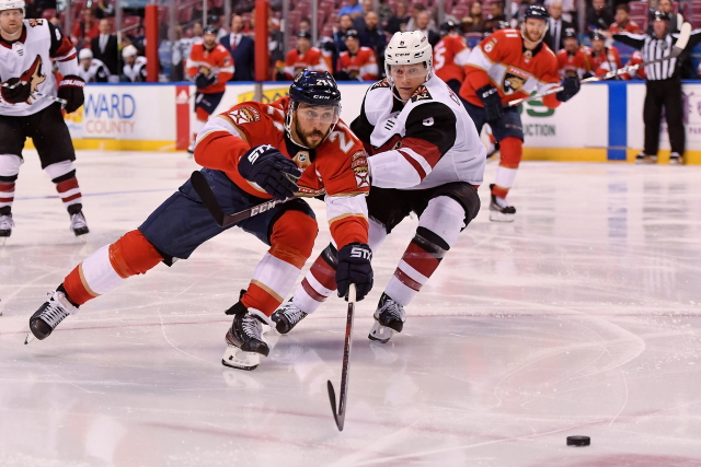 The Arizona Coyotes had significant interest in Panthers Vincent Trocheck