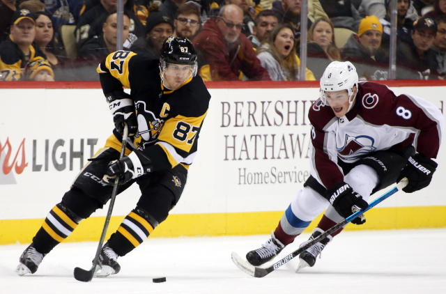 Sidney Crosby and Cale Makar