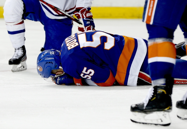 Scary scene for Islanders Johnny Boychuk