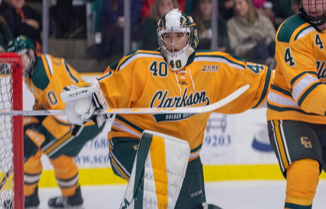 College free agent goaltender Frank Marotte from Clarkson is drawing some interest.