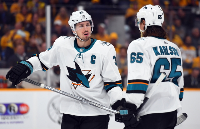 Updates on injured Sharks Logan Couture, Erik Karlsson and Tomas Hertl