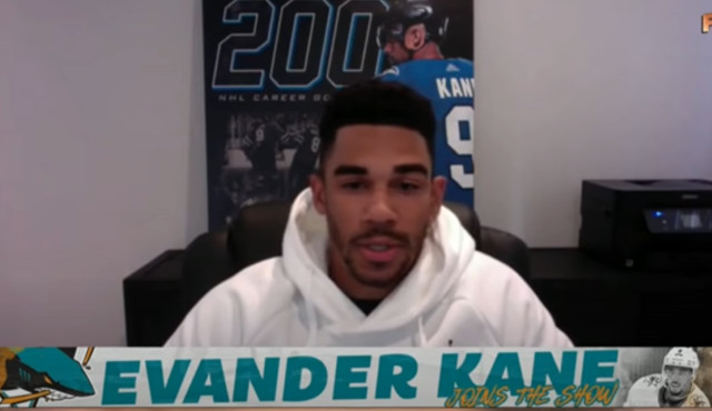 San Jose Sharks Evander Kane reacting to George Floyd's death and racism.