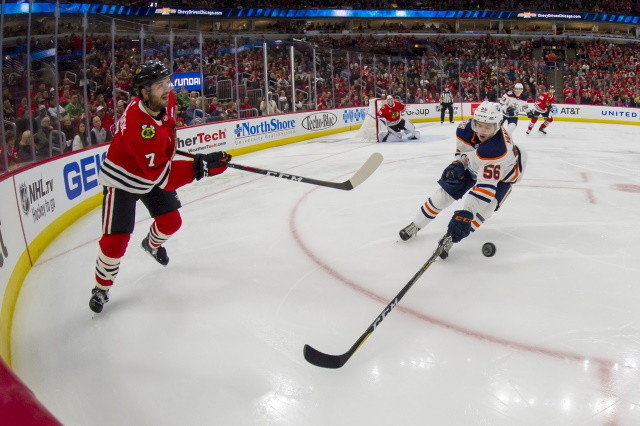 The flatting of the salary cap will give the Edmonton Oilers a headache. Brent Seabrook's contract going to hinder the Chicago Blackhawks even more now