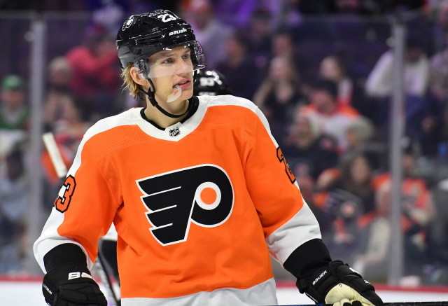 The Philadelphia Flyers sign Oskar Lindblom to a three-year contract.