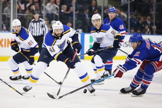 Multiple St. Louis Blues players test positive.