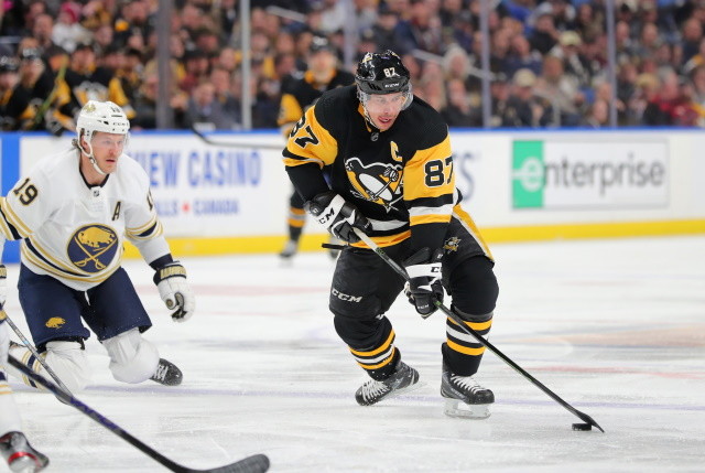 Sidney Crosby leaves their scrimmage early