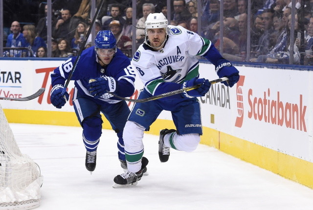 From not going anywhere to on the move for the Vancouver Canucks. Potential trade options for the Toronto Maple Leafs.