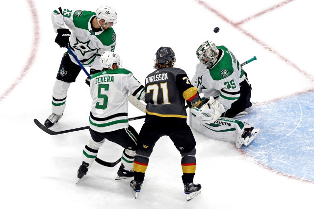 The Dallas Stars didn't generate much offsense, but it was enough as Anton Khudobin held the Vegas Golden Knights scoreless in Game 1 of the Western Conference Finals.