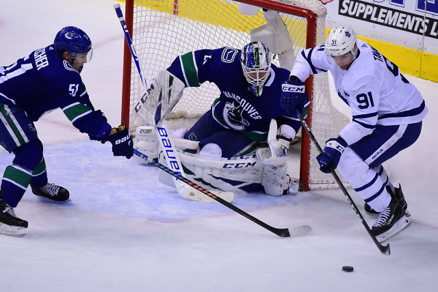 Canucks still working on Jacob Markstrom, don't qualify Troy Stecher. Sharks GM on their UFAs. Quick hits by TorontoMaple Leafs GM Dubas.