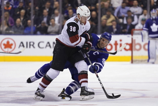 Fischer signs a two-year deal with the Coyotes. Flames sign Nordstrom. Avalanche and Canucks lock up two each.