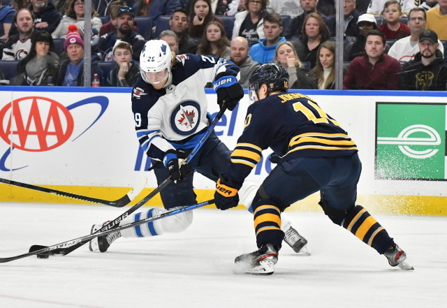 Winnipeg Jets trade tiers. The Buffalo Sabres have some areas of need but won't be trading Eichel to fill them.