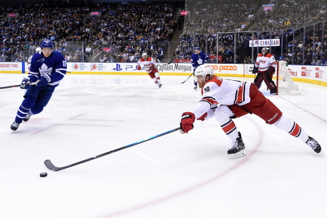 The Toronto Maple Leafs are looking for more depth and scoring upfront. All quiet on the Dougie Hamilton - Carolina Hurricanes extension talks