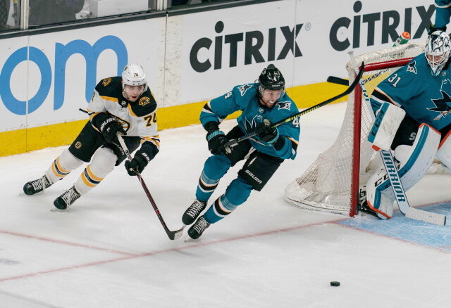 Do the San Jose Sharks consider moving on from two underachieving forwards? Will the Boston Bruins look at trading Jake DeBrusk this offseason?