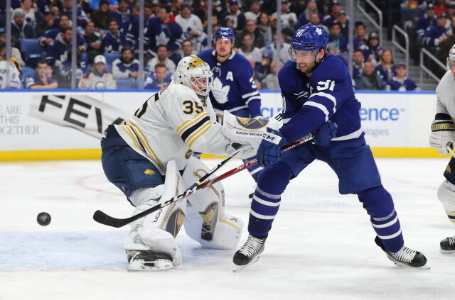 With the Maple Leafs having some injuries in net, they've contracted the Sabres about pending UFA goaltender Linus Ullmark.