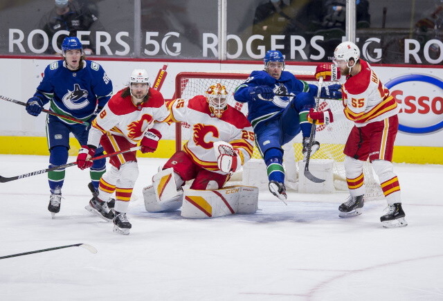 NHL hopeful the Canucks can get back on the ice next week. Calgary Flames GM on if they will reset, and if they have any untouchables.