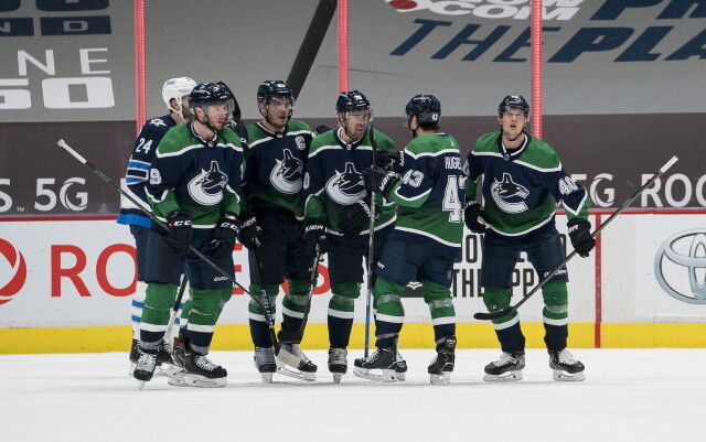 Vancouver Canucks GM Benning talking to agents of Quinn Hughes and Elias Pettersson. Panthers don't seem interested in trading Chris Driedger.