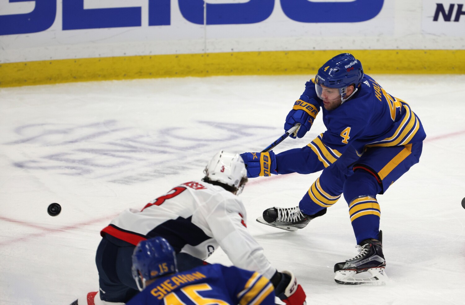 The Buffalo Sabres have traded forward Taylor Hall and Curtis Lazar to the Boston Bruins for second-round pick and Anders Bjork.