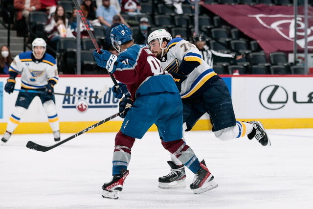 Blues Jake Walman comes off the COVID list. Seattle Kraken hire Troy Bodie. Riley Nash to taxi squad. Nazem Kadri suspended eight games.