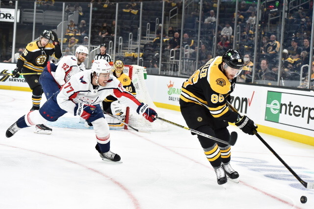 Kevan Miller taken to the hospital after Dmitri Orlov hit. Marcus Johansson has a broken arm. Pierre-Luc Dubois returns but not Nikolaj Ehlers.