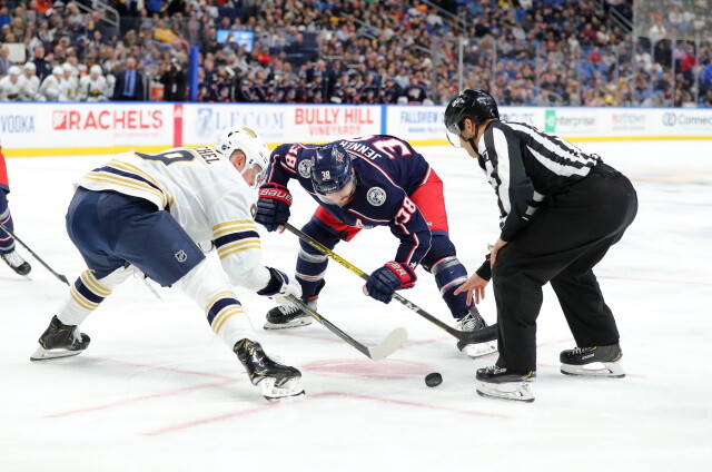 The Detroit Red Wings are looking for a goaltender. The Columbus Blue Jackets may not have the pieces to land Jack Eichel.