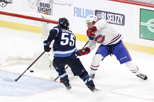 Winnipeg Jets forward Mark Scheifele will be hearing from the NHL department of player safety after his hit on Jake Evans.