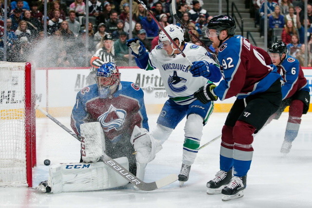 Canucks hits on Jake Virtanen, Vancouver market, Travis Hamonic and Braden Hotlby. One last shot at Philipp Grubauer and Gabriel Landeskog?