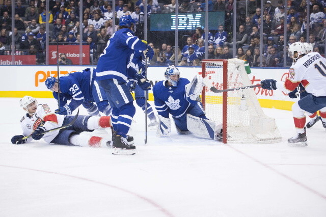 Maple Leafs talking to UFAs Zach Bogosian and Frederik Andersen. Panthers don't ask Keith Yandle to waive NMC, a buyout remains an option.