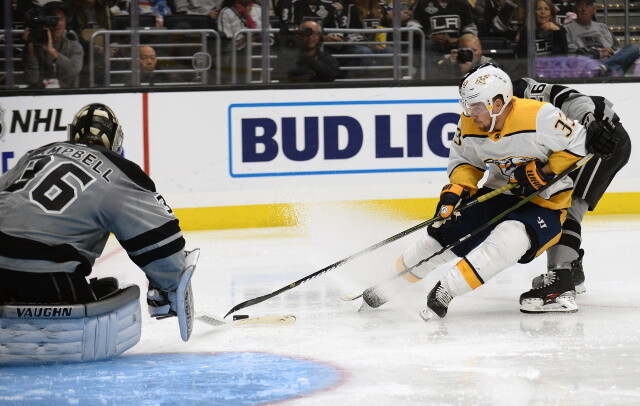 The Nashville Predators trade forward Viktor Arvidsson to the Los Angeles Kings for a 2021 second-round pick and a 2022 third-round pick.