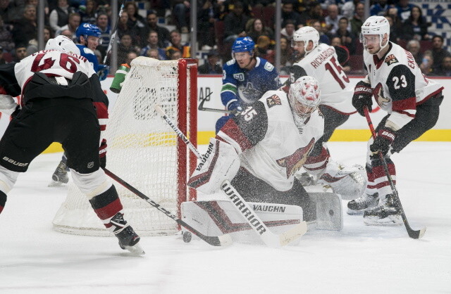 The Montreal Canadiens were trying to move their first. Two more Arizona Coyotes could be traded. Vancouver Canucks still working on trades.