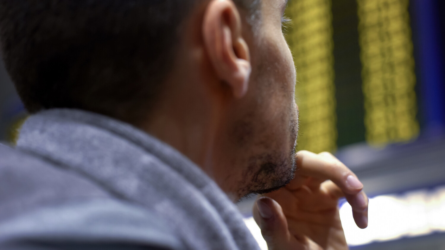 Man Placing Sports Bet