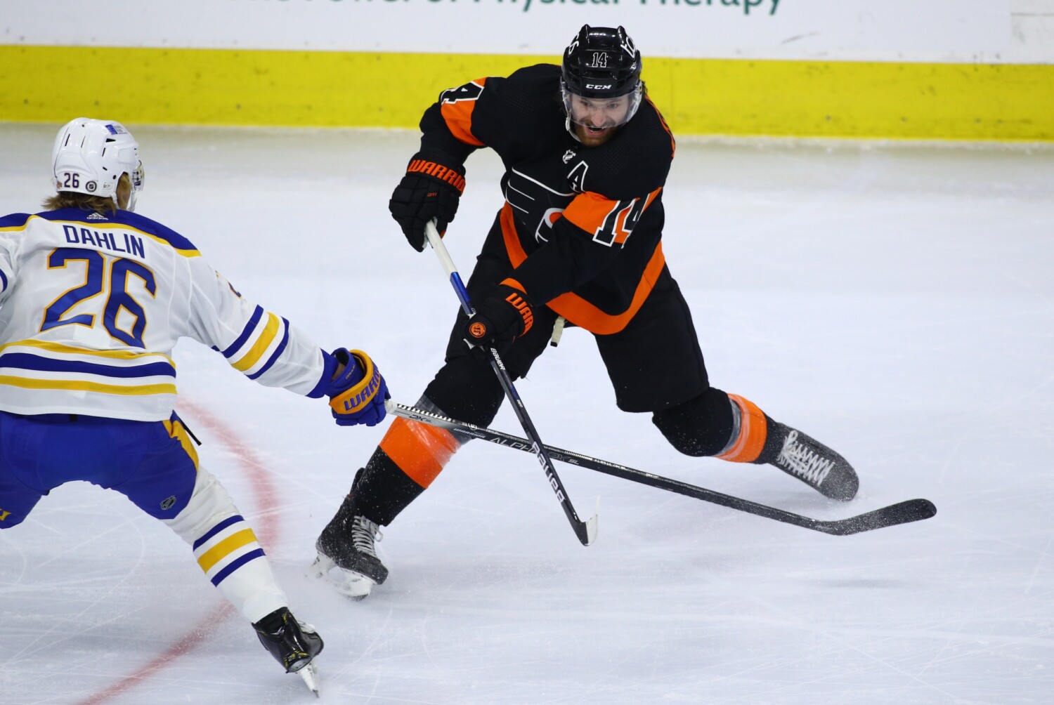 The Philadelphia Flyers have signed forward Sean Couturier to an eight-year contract extension.