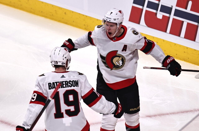 Drake Batherson isn't concerned that he doesn't have a contract with the Ottawa Senators but Brady Tkachuk is somewhat frustrated.