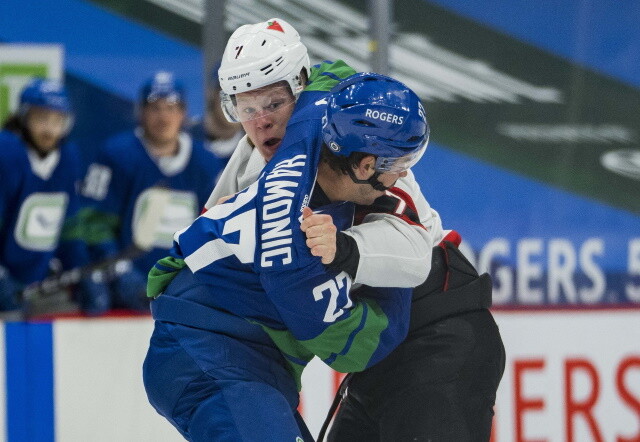 Reports have Travis Hamonic not be vaccinated and possibly looking to play for a U.S. Opting out or retiring are also being considered.