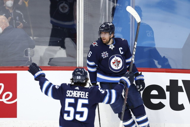 Jets aren't sure what they are dealing with yet after Blake Wheeler, Mark Scheifele test positive. Carter, Jarry and Saad in protocol.