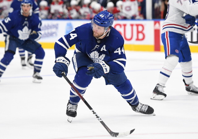 The Toronto Maple Leafs have signed defenseman Morgan Rielly to an eight-year contract extension worth $60 million, a $7.5 million salary cap hit.