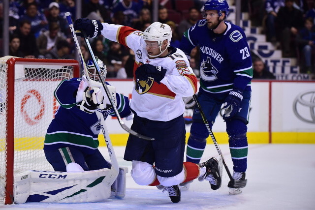 Aleksander Barkov's injury isn't forcing the Florida Panthers to the trade market. Jim Benning on the Vancouver Canucks start to the season.