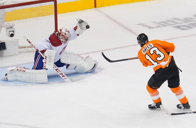 Carey Price not skating yet. Filip Forsberg progressing. Jack Hughes practices for 30 minutes. Kevin Hayes reinjures himself.