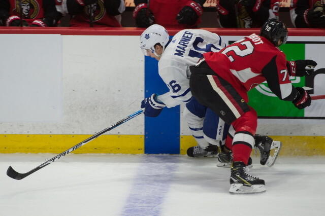 The Ottawa Senators have two games postponed. Mitch Marner into COVID protocol. Thomas Chabot and three Senators out of protocol.