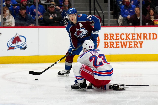 John Klingberg could return tonight. Nathan MacKinnon may have a broken nose. Adam Fox has an upper-body injury. Max Pacioretty returns.