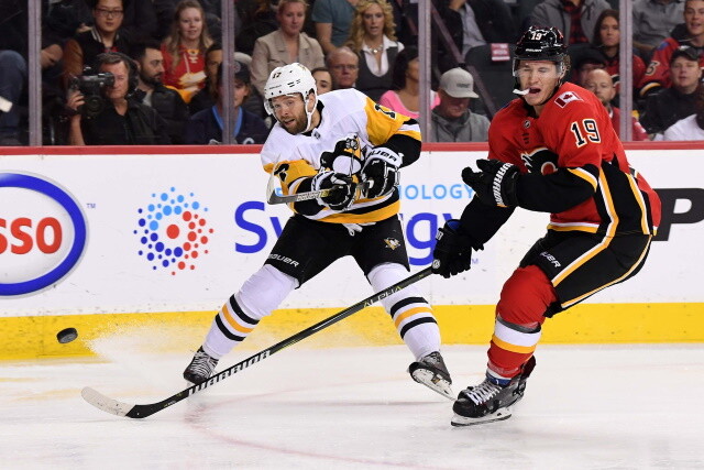 The Pittsburgh Penguins can't afford Bryan Rust and can't afford to lose him. Calgary Flames looking for a defenseman.