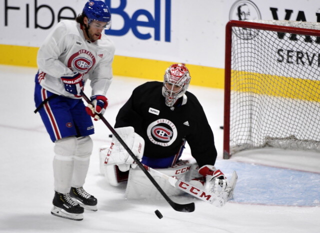 Elvis Merzlikins activated. Carey Price doing off-ice workouts and progressing. Montreal Canadiens injury updates. Nick Cousins to the IR.cript>