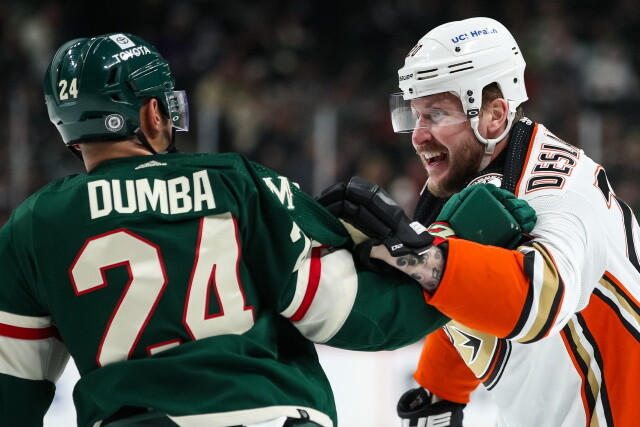 The Minnesota Wild have acquired forward Nicolas Deslauriers from the Anaheim Ducks for a 2023 round-pick.